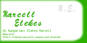 marcell elekes business card